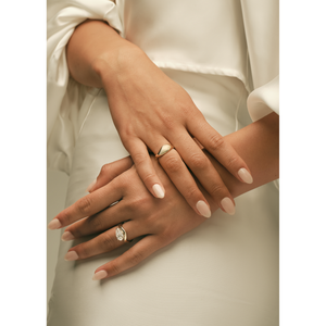 Anillo Apilable Curvo de Madera de Palisandro Vintage, Moderno, Chapado en Oro de 18K, con Incrustaciones de Titanio, Estilo Moderno, para Regalo - Product Image 2
