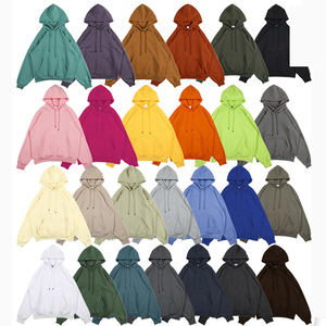 Sudaderas con capucha para hombre Highstreet de alta calidad de 360gsm, sudaderas con cuello redondo de Color Pastel liso, sudaderas con capucha de cuello redondo de algodón grueso - Product Image 1