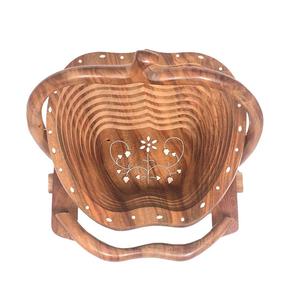 Canasta de Frutas de Alambre de Hierro con Cubierta de Madera, Decoración de Cocina de Moda, Metal Resistente para Uso Alimentario - Product Image 6