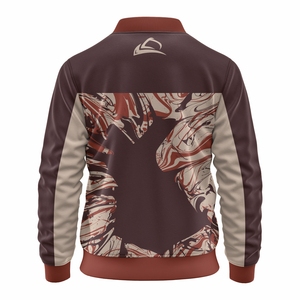 Vestes Letterman personnalisées brodées sur mesure avec accessoire de saison d'hiver à col montant - Product Image 2