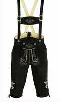 Celana Lederhosen Kulit Suede Ringan Pria, Antiangin, Bernapas, Ukuran Besar, Logo Cetak, Pinggang