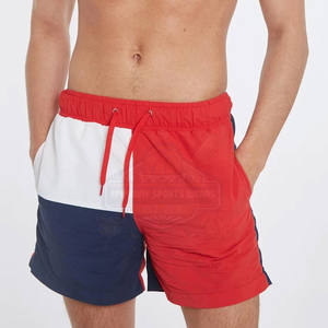 Pantalones cortos de playa para hombre de cintura media informales sólidos de algodón 100% de alta calidad duraderos recién llegados - Product Image 1