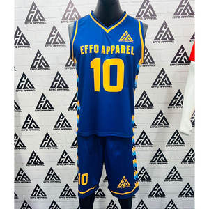 Uniforme de basket-ball de haute qualité pour le sport, impression par sublimation, 100% haute qualité, nouveau design, couleur unie, uniforme de basket-ball pour hommes - Product Image 4