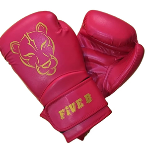 Guantes de Boxeo Profesionales Sanda de Marca Personalizada, Cuero PU Ligero, Cierre de Velcro, Correa de Muñeca Ajustable, para Entrenamiento y Práctica - Product Image 1