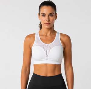 Soutien-gorge de sport en maille pour femme avec coussinets amovibles en plastique rigide, dos nageur, pour fitness et protection thoracique MMA - Product Image 2
