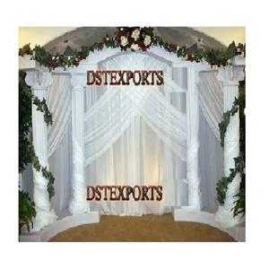 Boda Pilar romano blanco Escenario Boda real Escenario Boda India Matrimonio Escenario Configuración Decoración Mejor precio Blanco Mandap Australia - Product Image 1