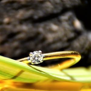 Elegante 14K y 18K oro sólido Natural Real diamante anillo auténtico diamante joyería accesorio - Product Image 2