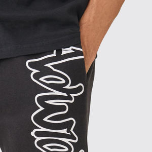 Pantalones cortos de chándal para hombre de alta calidad, logotipo personalizado, talla grande, cintura elástica, estilo informal, teñido liso, venta al por mayor - Product Image 6