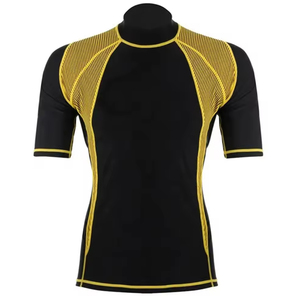 Chemises de compression respirantes à manches courtes pour hommes, taille plus, pour BJJ MMA, en spandex/polyester - Product Image 1
