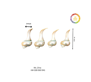 Soporte de vajilla de concha natural tallado hecho a mano para palillos, comedor asiático, restaurante, amantes del sushi, concha marina - Product Image 2