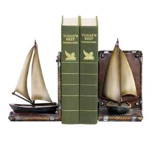 Modern <b>Office</b> & Home Desk Organizer Bookends with Animal Sculpture Crafts Metal Base Bookend for <b>Bookshelf</b> Decor - Product Image 3