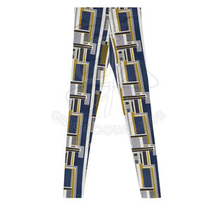 Legging imprimé coupe ajustée pour hommes Design personnalisable avec impression par sublimation Nouveau legging à rayures de gymnastique - Product Image 1