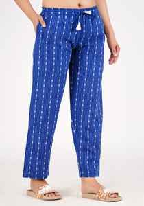 ชุดนอนผ้าฝ้ายสำหรับผู้หญิงและเด็กผู้หญิงชุดนอนยาวใส่สบาย | ชุดนอนสีฟ้า | ผู้หญิงสีแดง - Product Image 2