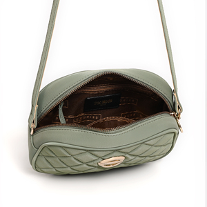 Bolso Bandolera Urbano de Gran Capacidad, Estilo Nomad, Acolchado Suave, de PU, con Dos Correas Ajustables, Ligero y Ecológico, Color Dorado, Tendencia 2025 - Product Image 6