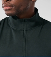 Conjunto de dos piezas en oferta, con estampado digital de otoño, poliéster/algodón, con capucha y media cremallera, para hombre.