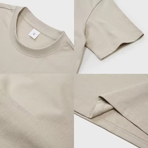 Camiseta de Verano Casual 100% Algodón para Hombre, Logotipo Personalizado, Talla Grande, Hombros Caídos, Cuello Redondo, Manga Corta - Product Image 6