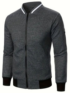 Chaqueta Bomber para Hombre de Último Diseño, Tela de Alta Calidad, Venta en Línea a Precio Económico, Chaqueta para Hombre Transpirable con OEM - Product Image 4