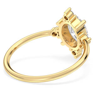 Anillos de Compromiso Elegantes REYES de Plata de Ley 925, Joyería de Moissanita con Certificado GRA, Regalo de Aniversario para Mujer - Product Image 4