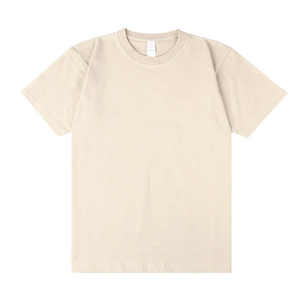 100% coton col rond à manches courtes plaine T-shirt blanc pour hommes tissu tricoté de haute qualité Logo personnalisé imprimé avec méthode numérique - Product Image 4