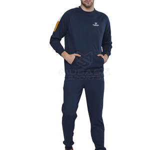 ชุดกันเหงื่อสำหรับผู้ชายชุดกันเหงื่อผ้าคอตตอนกันลมออกแบบโลโก้ได้ตามต้องการขนาดใหญ่พิเศษ - Product Image 1