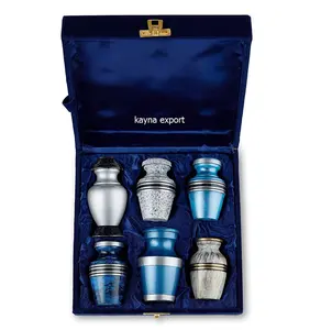 Juego de Urnas Funerarias de Metal Ecológicas de Estilo Americano, 6 Unidades Nuevas, de 200 Pulgadas Cúbicas de Capacidad, Personalizables, en Oferta - Product Image 1