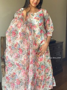 2024 recién llegados conjunto de Kurti Palazzo de algodón con estampado indio y pakistaní para mujer con alta calidad a precio barato - Product Image 5