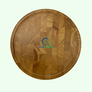 เขียงไม้ยางพาราสองด้านพร้อมด้ามจับแบบบูรณาการรูปแบบการขายที่ดีที่สุดสำหรับใช้ในครัวเวียดนาม - Product Image 2