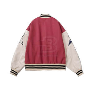 แจ็กเก็ตเลตเตอร์แมนสำหรับผู้ชายเสื้อแจ็กเก็ตเลตเตอร์แมนแบบพรีเมี่ยมใส่ลำลอง - Product Image 2