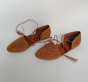Sandalias de rafia natural, zapatos de rafia para mujer, mulas de rafia hechas a mano, sandalias de verano - Product Image 1