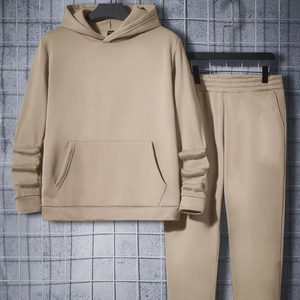 ชุดวิ่งผ้าคอตตอนผสมโพลีเอสเตอร์สำหรับผู้ชาย สวมใส่สบายและมีประสิทธิภาพสูง คุณภาพดีและระบายอากาศได้ดี - Product Image 1