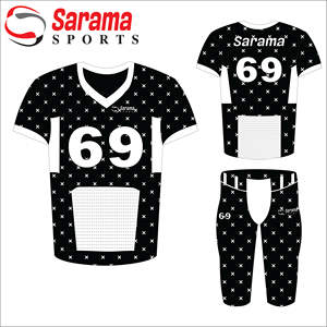 Uniformes de fútbol americano profesional de alta calidad sublimación y características de talla grande impresas al por mayor - Product Image 2