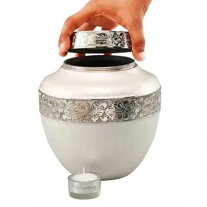 โกศแห่งศักดิ์ศรีความหวังของแสงถ้วยชาไฟเผาศพสวยงามและสง่างามสำหรับผู้ใหญ่เถ้ากระดูกมนุษย์โดย ayaans - Product Image 2