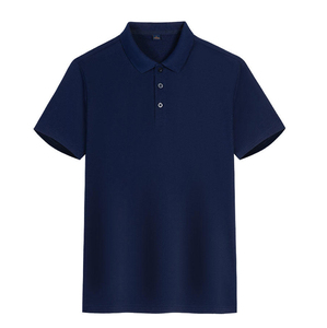 Camisa de Golf de negocios de alta calidad para hombre, camiseta Polo de solapa de manga corta con correas a rayas de Color informal, camiseta Polo de piqué transpirable - Product Image 2