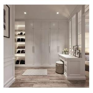 Armoires de chambre modernes peintes Shaker Taille personnalisée Panneau/panneau en MDF de couleur Finition peinte - Product Image 6