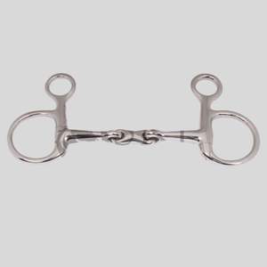 Brocas para montar a caballo de acero inoxidable de alta calidad OEM Baucher Boquilla de enlace ovalado de doble junta Western Hot Sale Wholesale Horse - Product Image 1