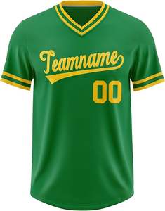 Maillots de baseball personnalisés en gros, sublimés, 100% polyester, séchage rapide, respirant, antibactérien, vêtements de sport pour hommes, manches courtes - Product Image 5