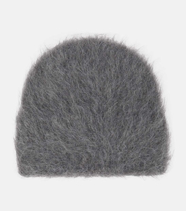 Gorro Unisex de Mohair Tejido a Mano, Diseño con Borde, Color Sólido, para Adultos, Circunferencia de Cabeza 56-58CM, Estilo Casual - Product Image 4