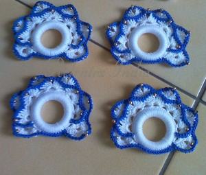 Anillo para servilletas de ganchillo, hecho en la India, refractex, calidad, bajo precio - Product Image 1