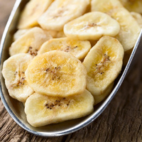 Chips de Plátano Deshidratado 100% Puro Orgánico al por Mayor, Sabor Natural, Dulce, Textura Firme, 12 Meses de Duración