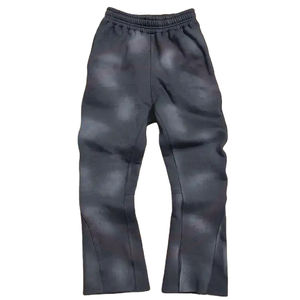 Nouveaux ensembles de pantalons de survêtement et de sweat à capuche évasés pour hommes en coton éponge français lourd pantalons de survêtement Cargo pour hommes 2025 pantalons de jogging pour hommes - Product Image 5