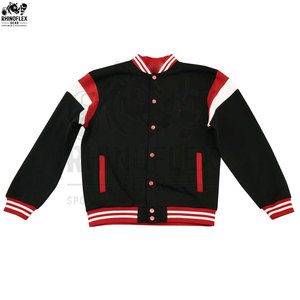 Veste Versity en laine de service OEM pour homme Vestes homme à séchage rapide personnalisées Vestes Versity grande taille respirantes pour hommes pour adultes - Product Image 3