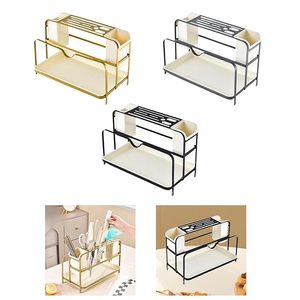 Estante de almacenamiento de metal Estante de hierro ajustable para oficina Hogar Cocina Baño Organizador y exhibición - Product Image 6