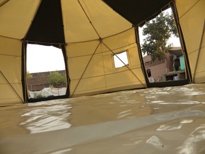 Tienda de campaña de yurta familiar impermeable para exteriores moderna, casa de estilo Mongol de lujo para uso doméstico, comodidad interior de vacaciones - Product Image 4