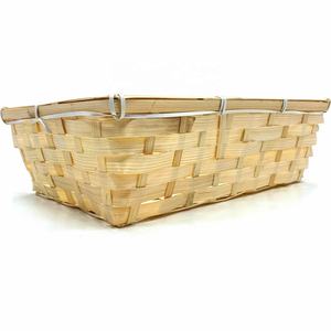 Panier de stockage tissé en bambou en gros pour le stockage de pain dans la cuisine ou l'emballage de cadeau - Product Image 6