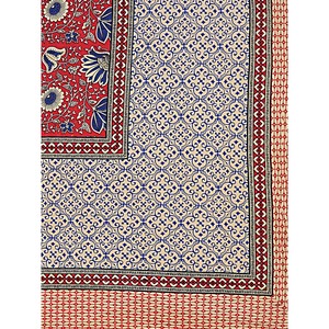 Red <b>Floral</b> 100% Cotton 240 TC Super King Bedsheet Set with 2 Pillow Covers 3-Piece Home Use <b>Sheet</b> Collection (SHKV1104) - Product Image 5