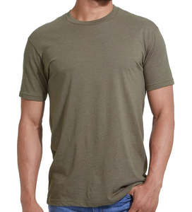 Ropa Kits Diseño de cuello redondo Camisas de ajuste regular 60% algodón 40% poliéster Camiseta Lisa para hombres - Product Image 1