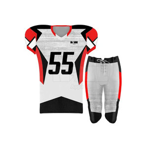 Fabricant d'usine, uniforme de football américain personnalisé, grande taille, respirant, manches courtes, 100% polyester, haute qualité, dernière collection - Product Image 1