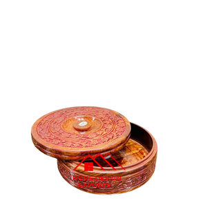 Venta caliente diseño personalizado cazuela de cocina multiusos para Chapatis Tortillas Material de madera hecho a mano - Product Image 2