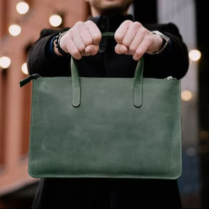 Vente en gros housse extra fine en cuir LS-0065 pour ordinateur portable avec logo personnalisé sac de protection portable léger pour tous les types d'ordinateurs portables - Product Image 1