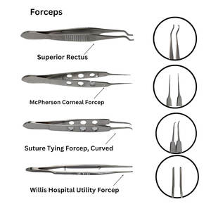 Juego de Instrumentos Quirúrgicos Oftálmicos para Cataratas de Acero Inoxidable Profesional, Clase I, Manual, Alta Calidad - Product Image 4